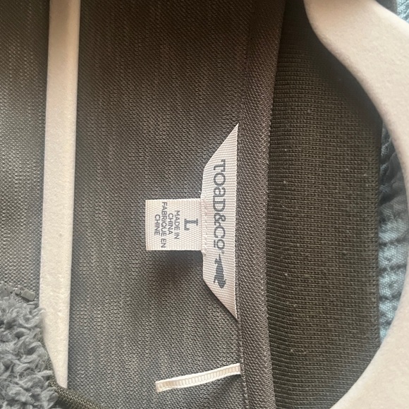 Toad&Co olive green Fleece Jacket - Picture 2 of 3